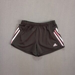 Adidas Kids Girls Black Pink Athletic Shorts Size Medium